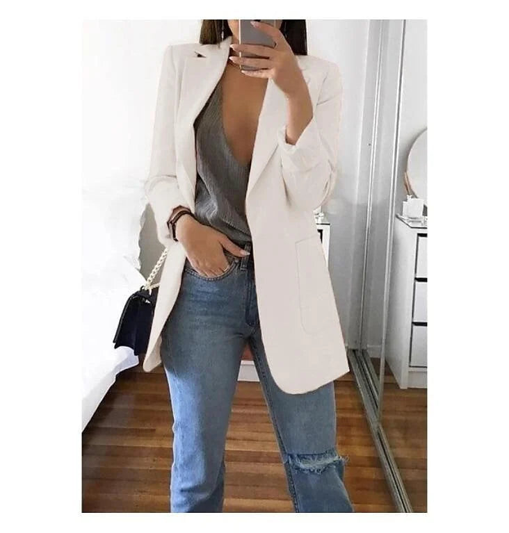 Amira Vest | Tijdloos Fashionitem Lang Vest Minimalistische Stijl