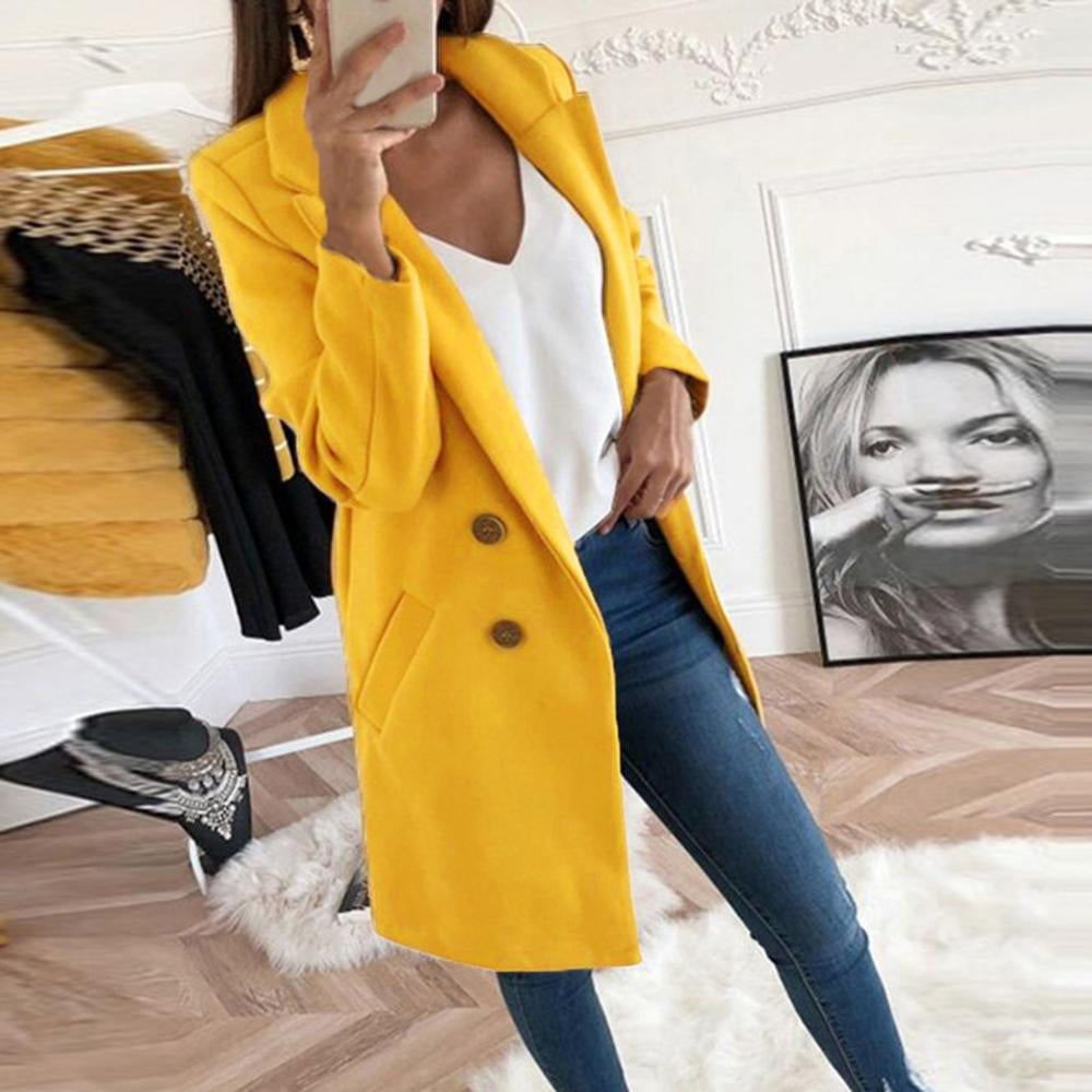 Adelynn Winterjas | Elegante Warme Jas met Kraag en Knoopsluiting