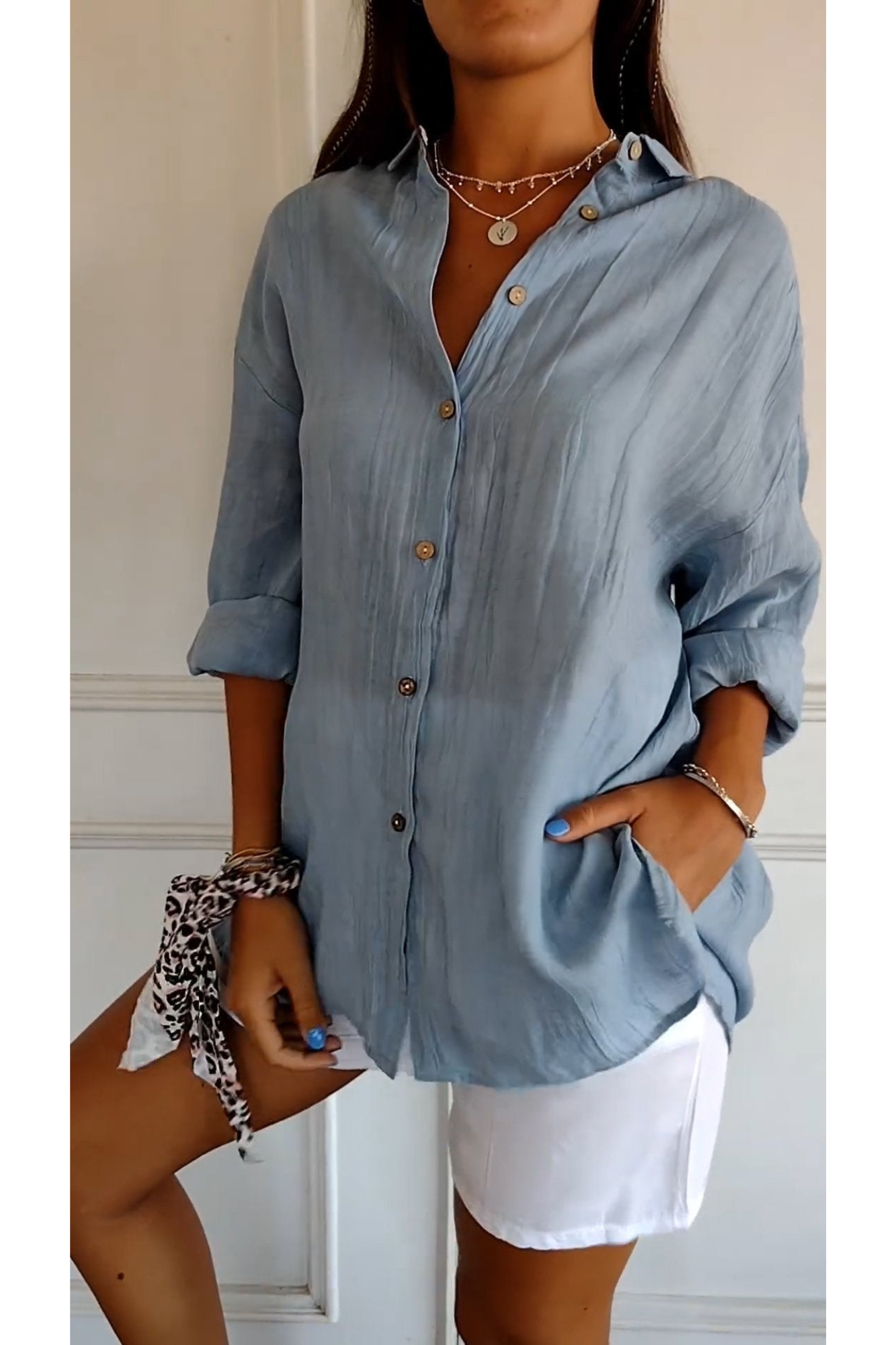 Valentina Shirt | Comfortabel Dames Shirt met Elegante Pasvorm en Ademend Materiaal