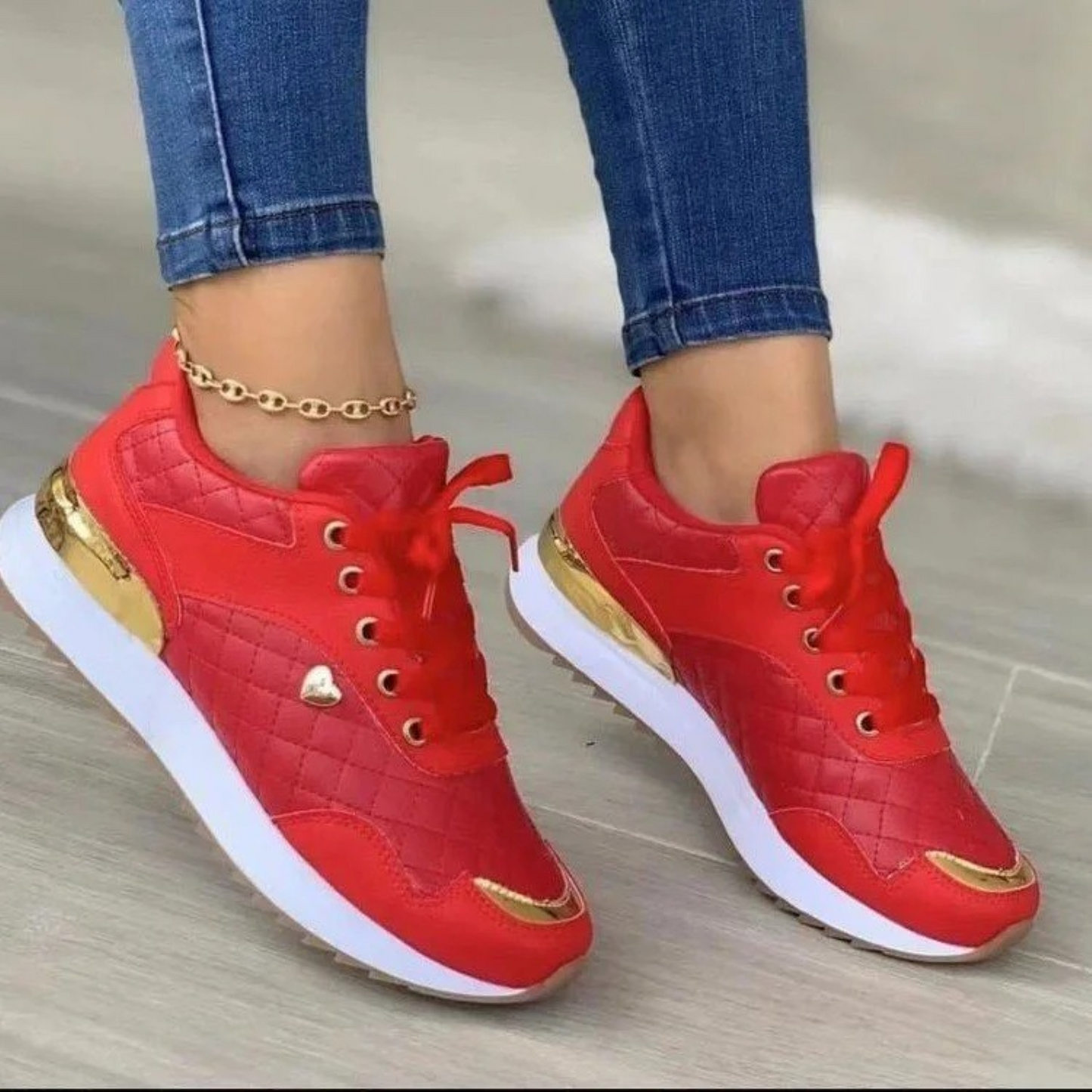 Allison Damesschoenen | Ademend Leren Sneakers met Mesh Details en Comfortzool