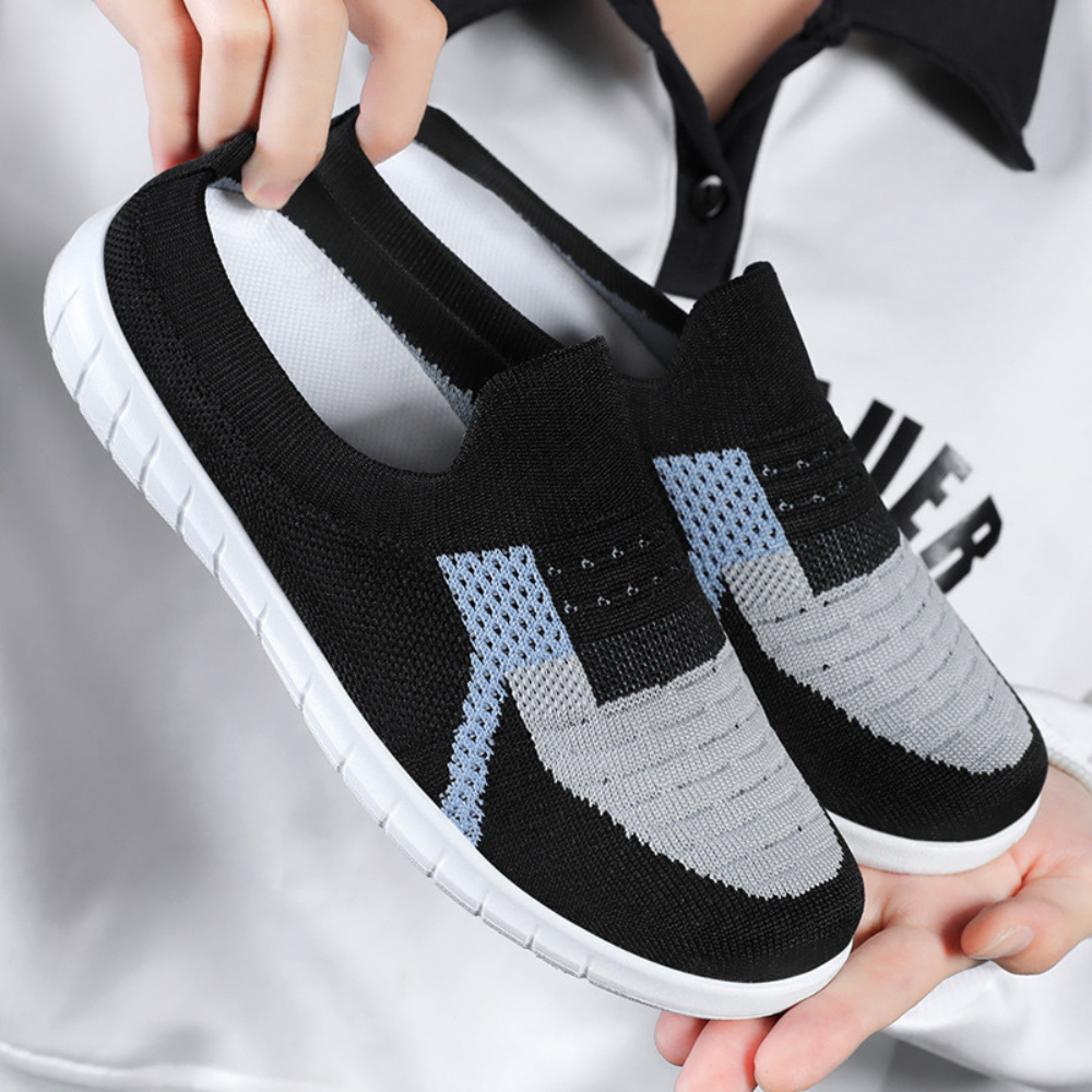 Elena Orthoshoes | Gebreide Mesh Slip-On Schoenen met Orthopedische Ondersteuning