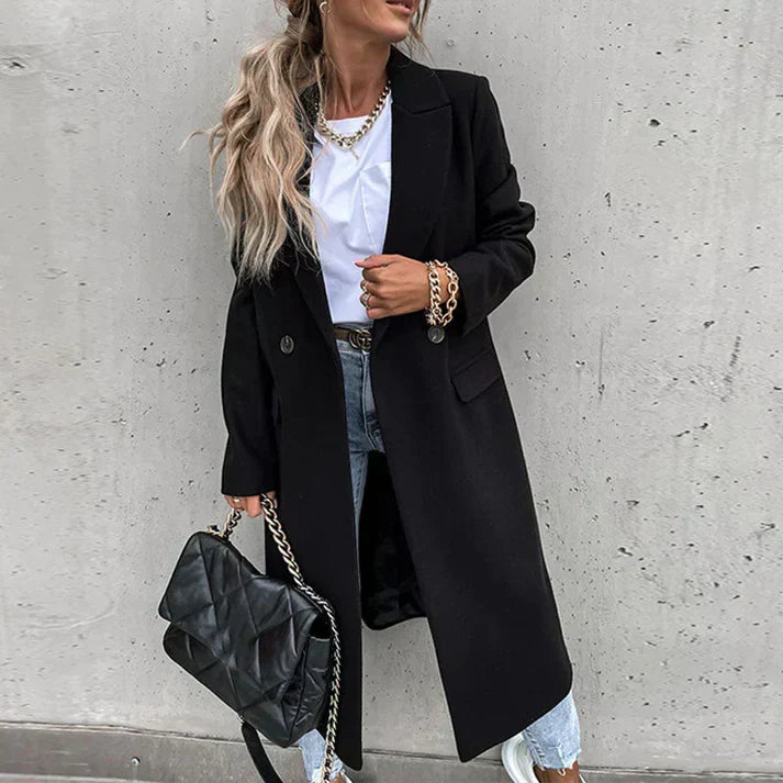 Adriana - Luxe Tweed Plaid Jas | Elegante Damesjas met Tijdloos Ruitmotief en Knoopsluiting