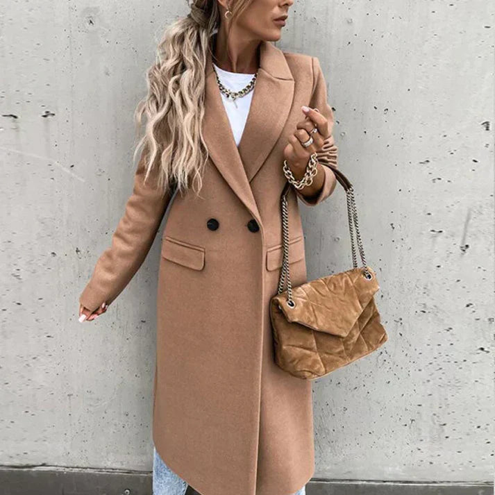 Adriana - Luxe Tweed Plaid Jas | Elegante Damesjas met Tijdloos Ruitmotief en Knoopsluiting