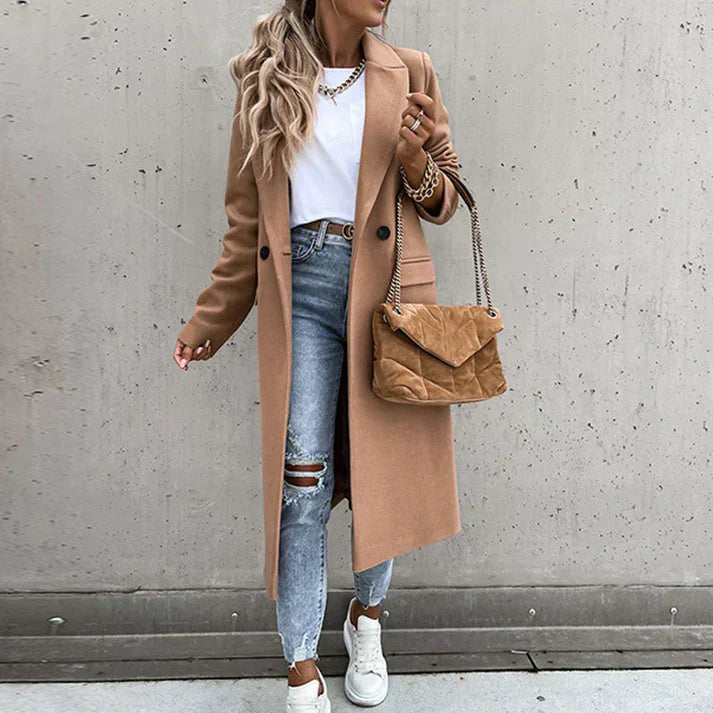 Adriana - Luxe Tweed Plaid Jas | Elegante Damesjas met Tijdloos Ruitmotief en Knoopsluiting