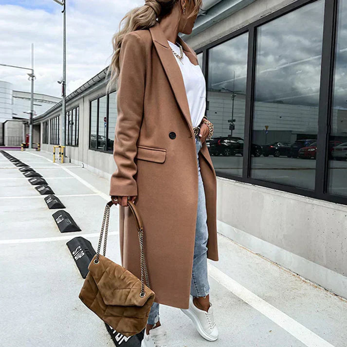 Adriana - Luxe Tweed Plaid Jas | Elegante Damesjas met Tijdloos Ruitmotief en Knoopsluiting