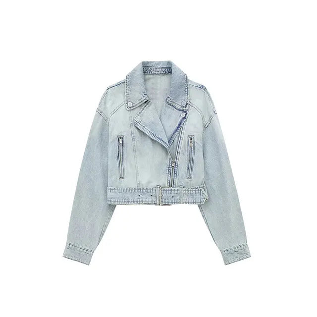 Adriana - Korte Jas Denim Chic | Stijlvolle Spijkerjas met Losse Pasvorm voor Ieder Seizoen