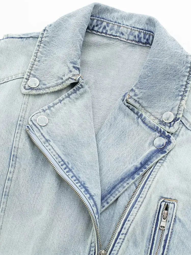 Adriana - Korte Jas Denim Chic | Stijlvolle Spijkerjas met Losse Pasvorm voor Ieder Seizoen