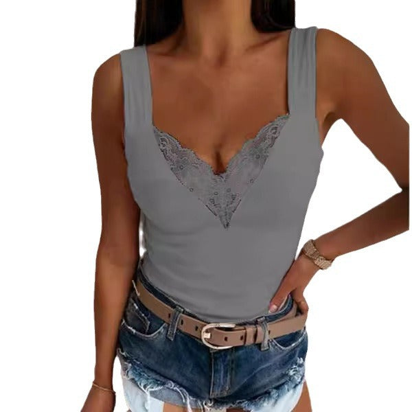 Aliana Tanktop | Zomerse V-Hals Top met Flatterende Pasvorm en Comfortabele Stof