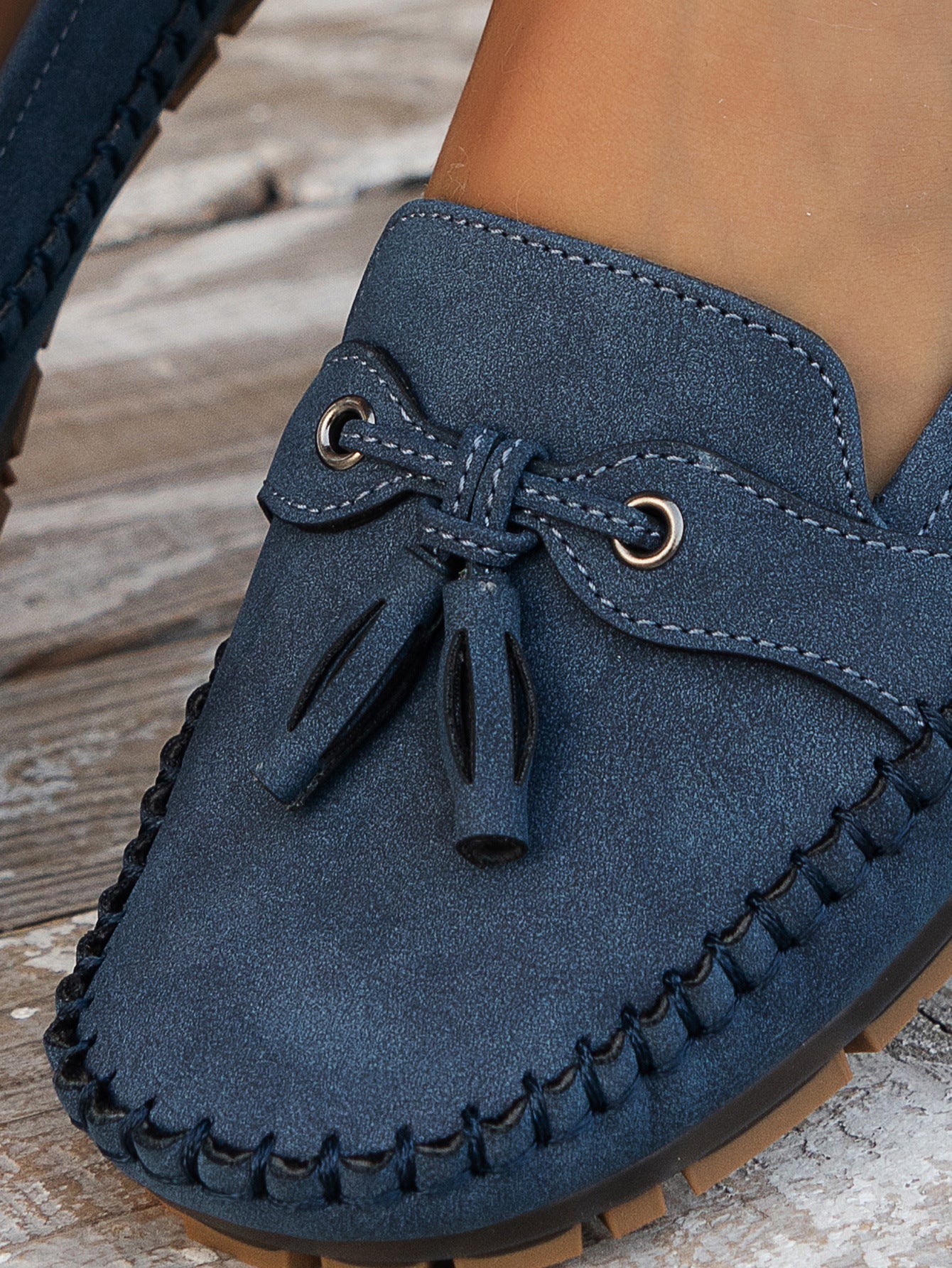 Alexis Loafers | Orthopedische Vintage Instappers Mocassins met Strik en Ergonomisch Comfort