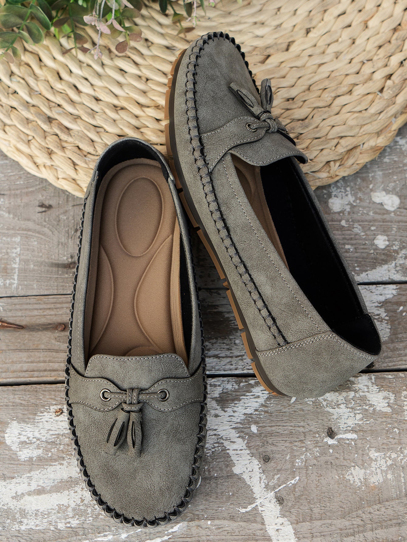 Alexis Loafers | Orthopedische Vintage Instappers Mocassins met Strik en Ergonomisch Comfort