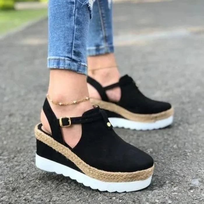 Lucia Sandalen | Comfortabele Dames Wedgesandalen met Ondersteunende Pasvorm en Stijlvolle Hak