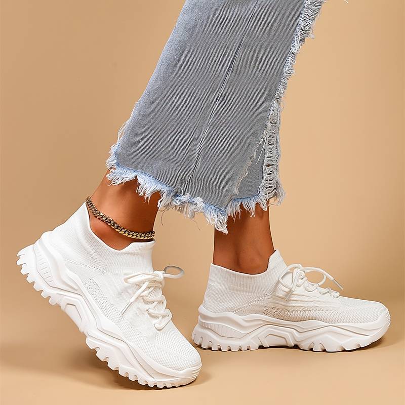 Giulia Orthopedische Sneakers voor dames | Stretchy Comfortschoenen met Memory Foam en Voetboogondersteuning