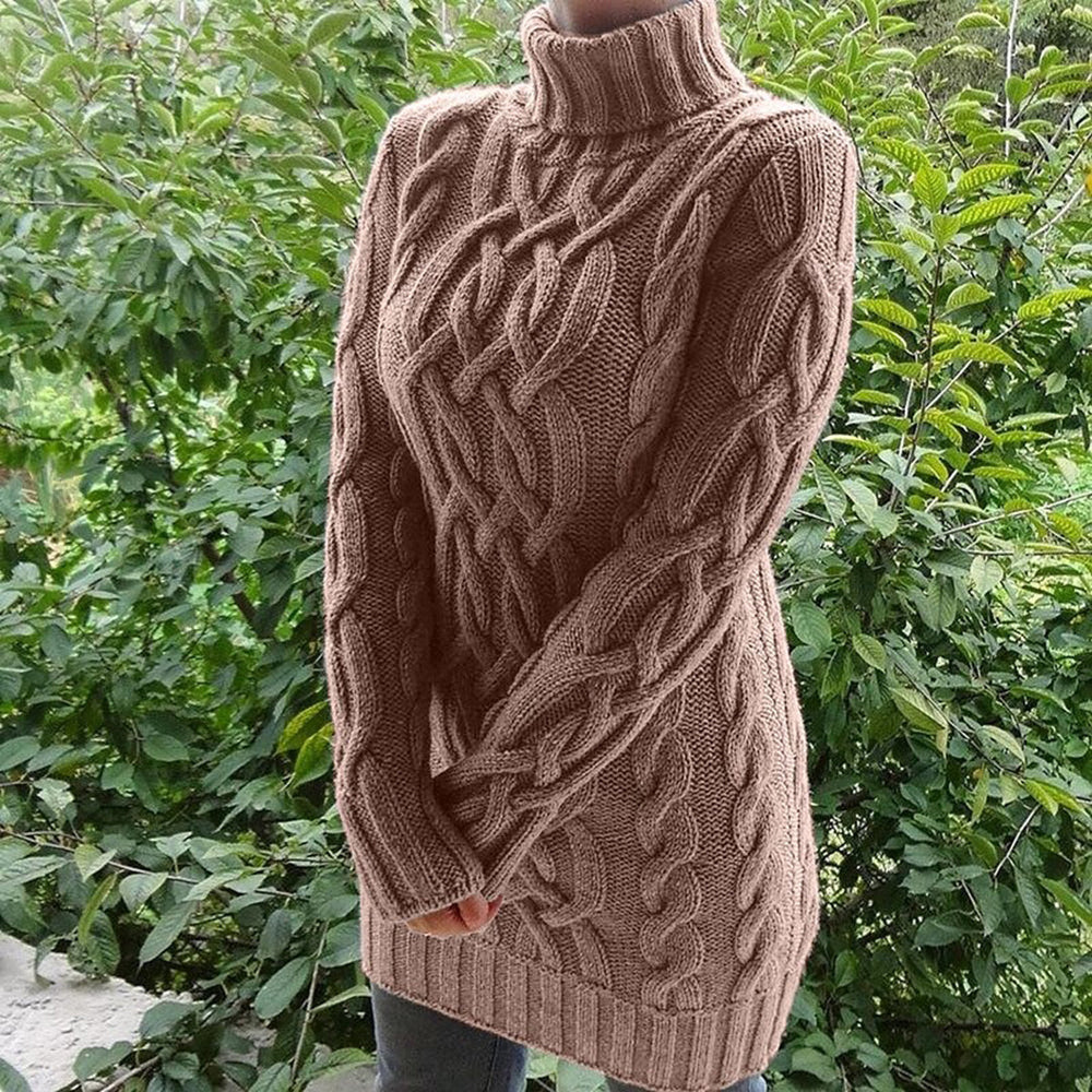 Brianna Coltrui | Kabelgebreide Turtleneck Trui met Tijdloze Elegantietwist