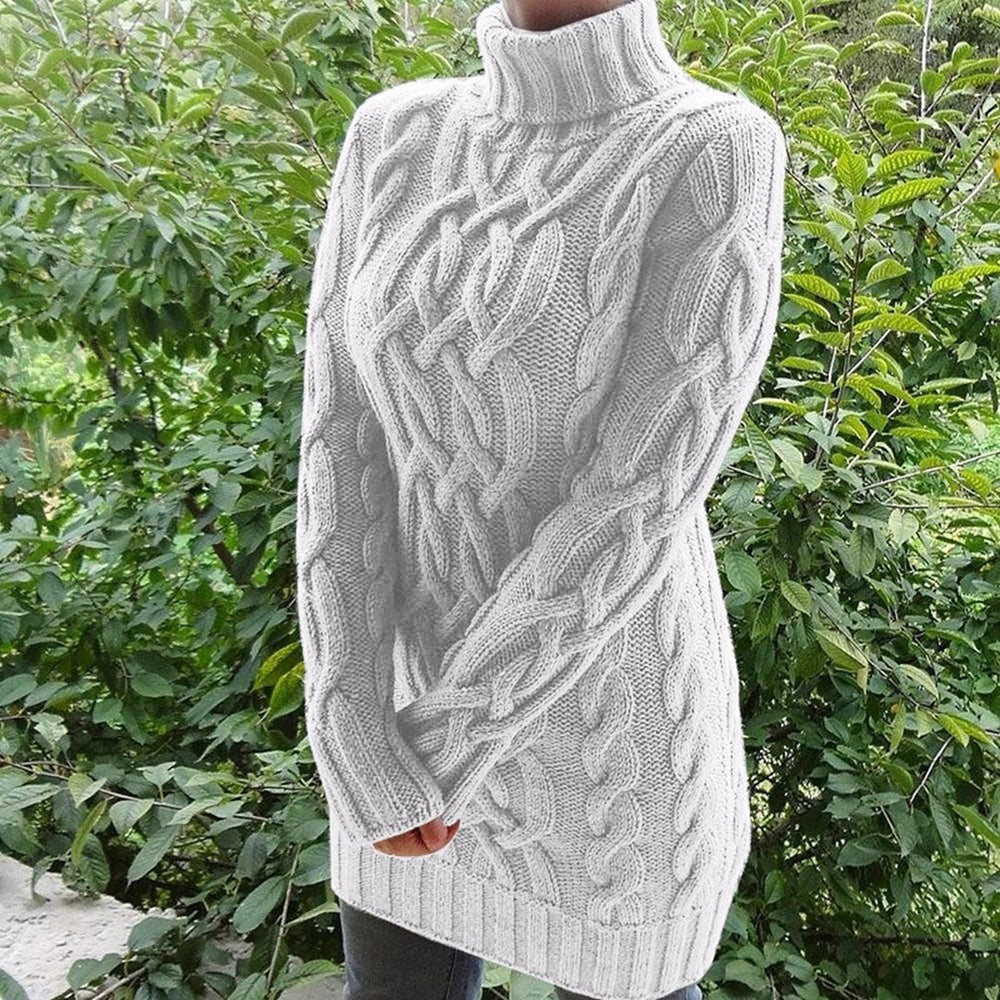 Brianna Coltrui | Kabelgebreide Turtleneck Trui met Tijdloze Elegantietwist