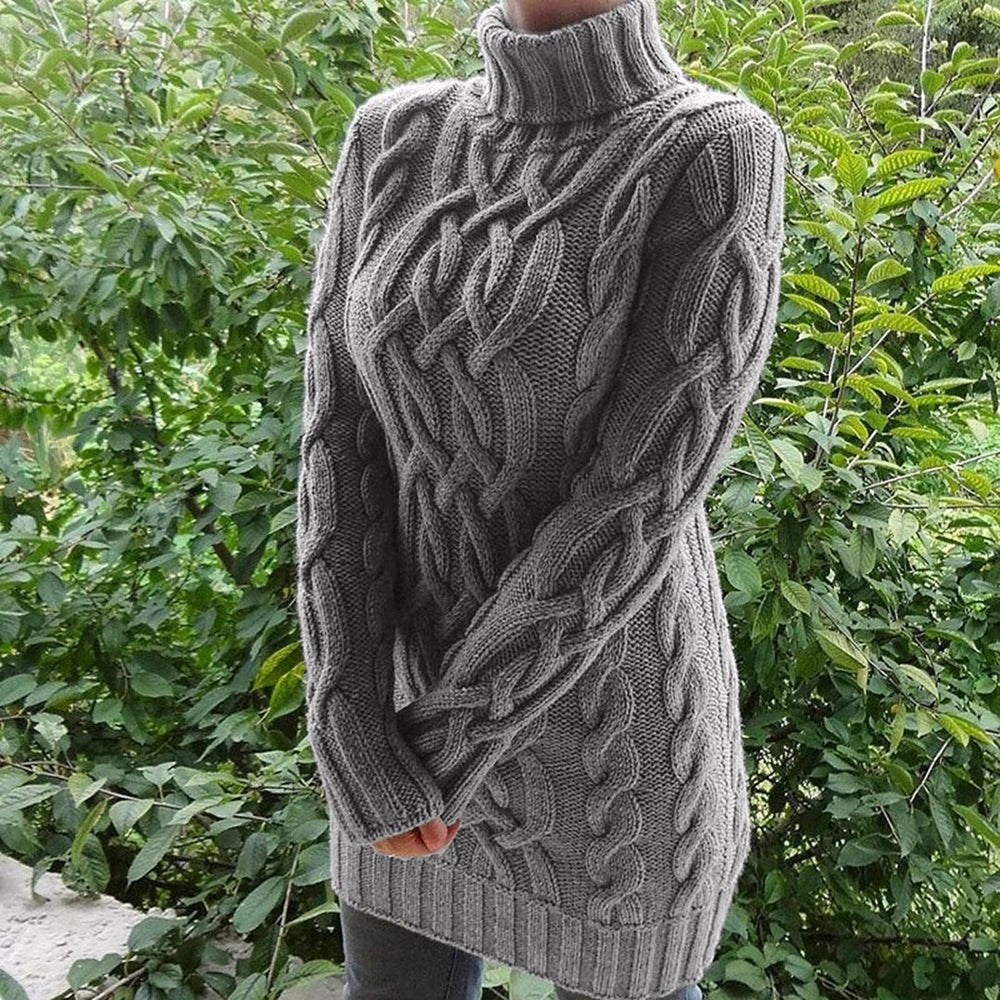 Brianna Coltrui | Kabelgebreide Turtleneck Trui met Tijdloze Elegantietwist
