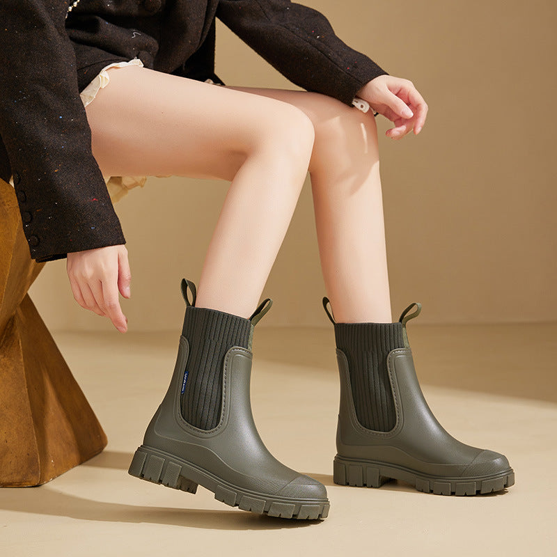 Fudus Regenlaarzen | 100% Waterdichte Dames Laarzen met Comfortzool