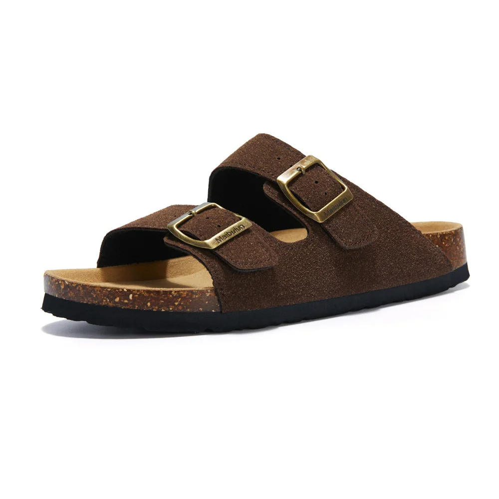 Renzo Sandalen | Orthopedische Unisex Slippers met Verstelbare Gespen en Kurken Voetbed