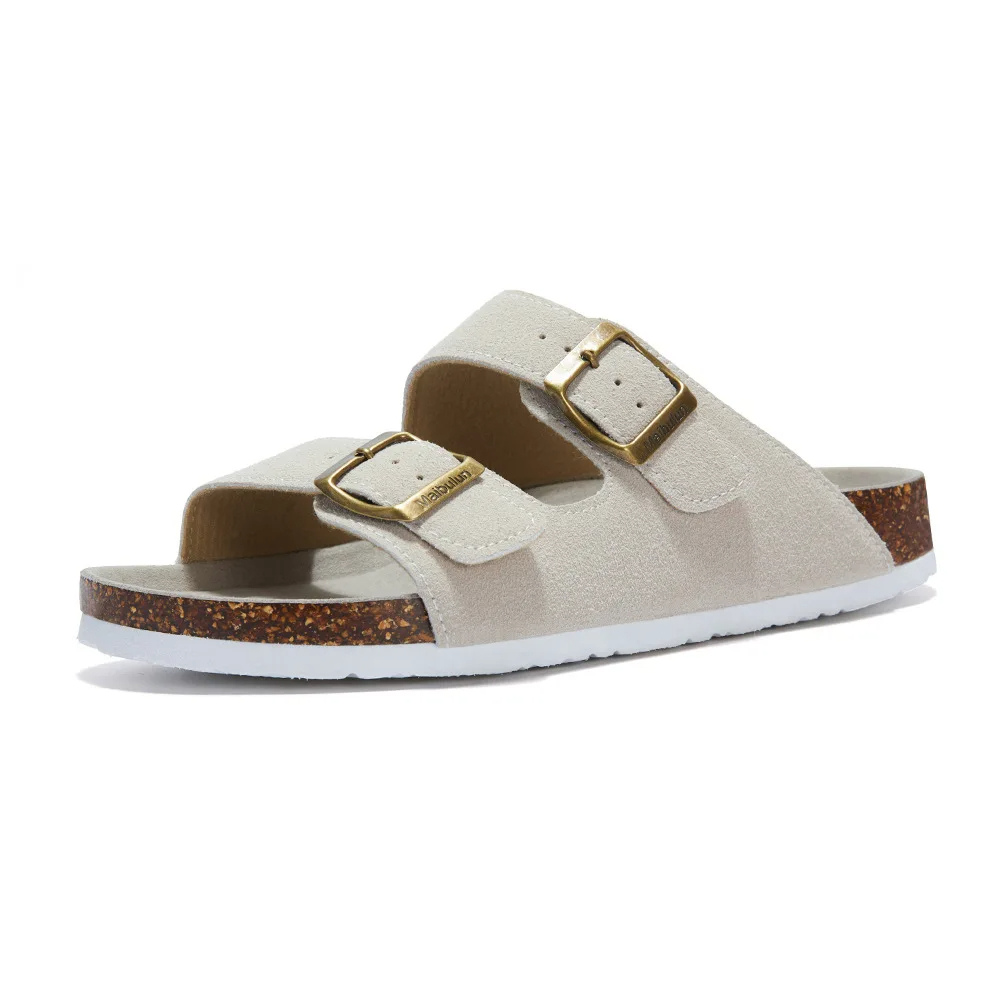 Renzo Sandalen | Orthopedische Unisex Slippers met Verstelbare Gespen en Kurken Voetbed