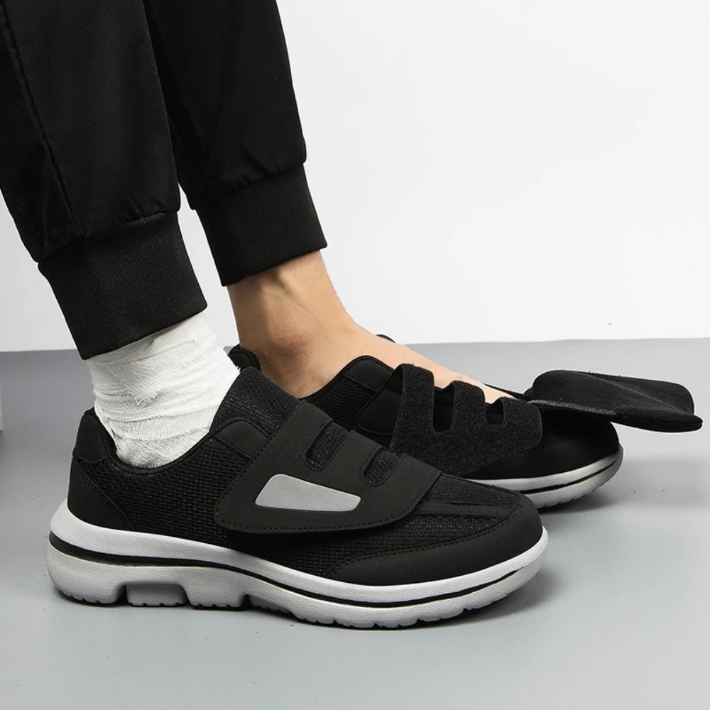 Rosa Diabetes Schoenen | Extra Brede Dames Schoenen met Klittenband en Orthopedische Ondersteuning