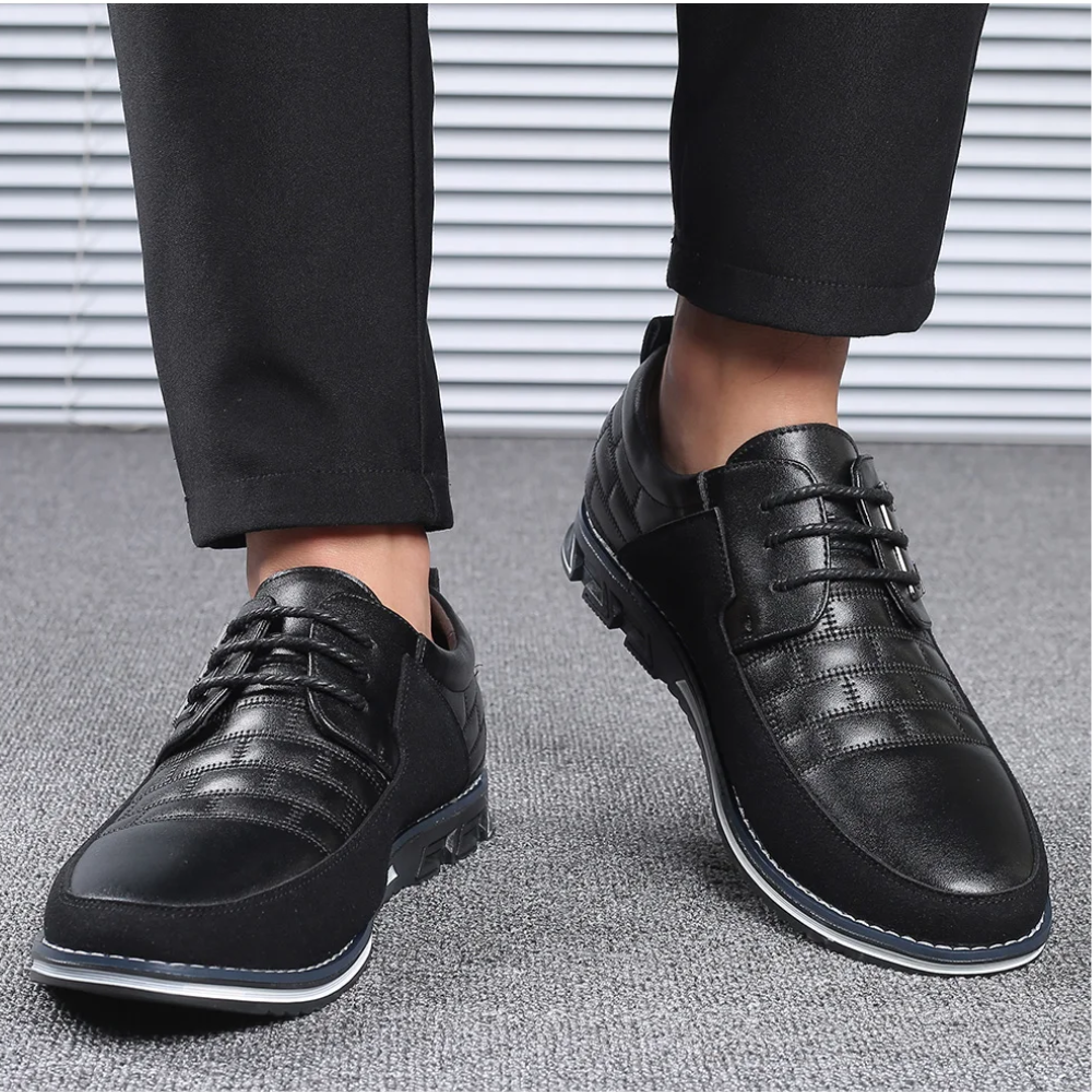 Leonardo Schoenen | Leren Orthopedische Herenschoenen met Voetboogsteun en Antislipzool