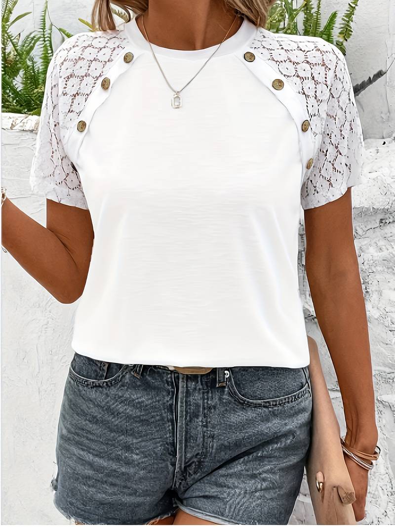 Adelina T-Shirt | Tijdloos Dames T-shirt van Zacht Katoen met Perfecte Pasvorm