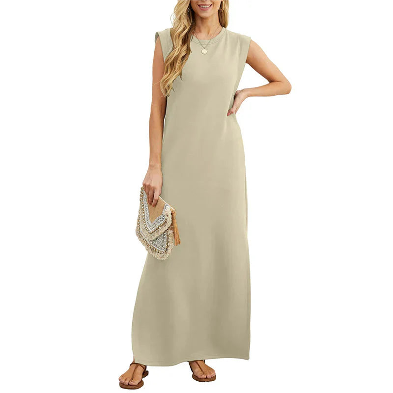 Ainsley Maxi Jurk | Luchtige Zomerjurk met A-lijn Pasvorm en Enkel-Lengte
