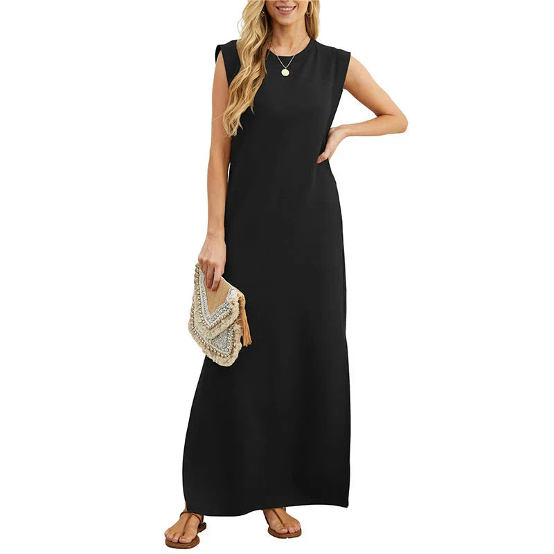 Ainsley Maxi Jurk | Luchtige Zomerjurk met A-lijn Pasvorm en Enkel-Lengte