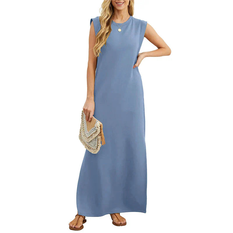 Ainsley Maxi Jurk | Luchtige Zomerjurk met A-lijn Pasvorm en Enkel-Lengte