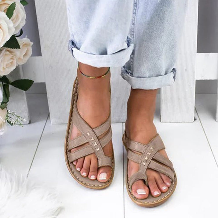 Isabella Sandalen | Instap Dames Sandalen met Wigzool en Ademende Eigenschappen