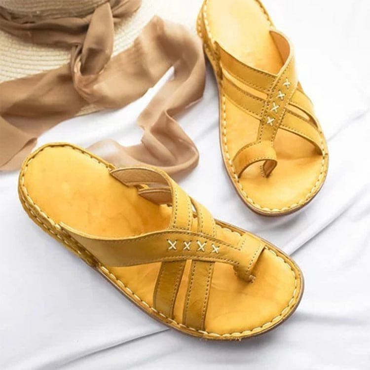 Isabella Sandalen | Instap Dames Sandalen met Wigzool en Ademende Eigenschappen