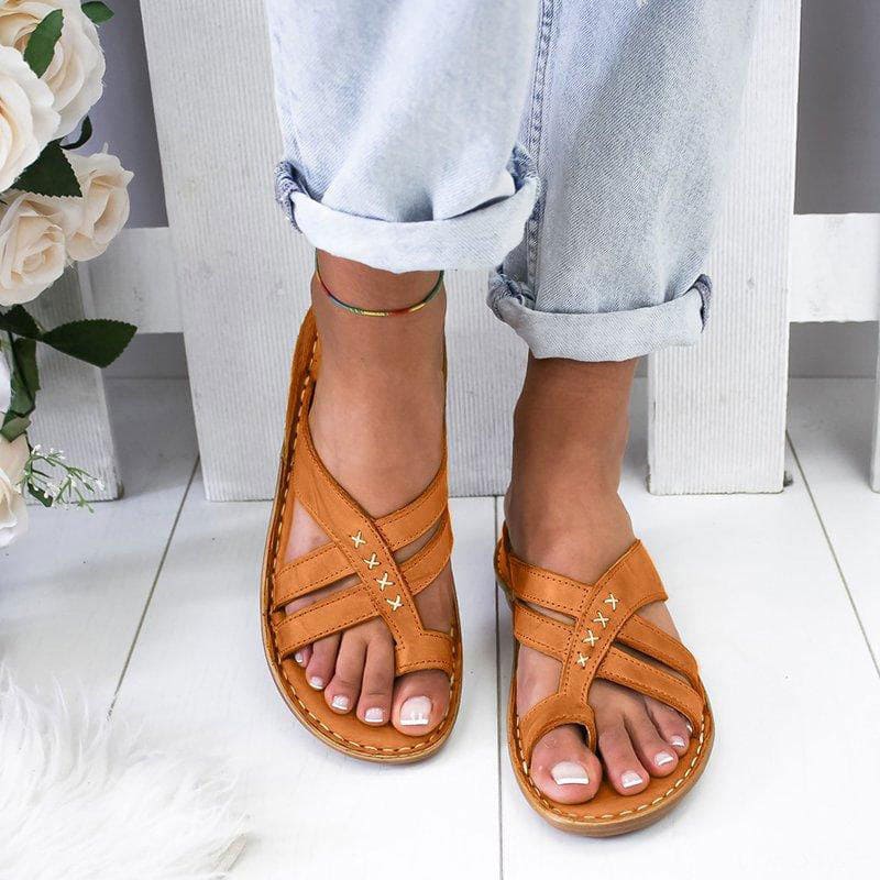 Isabella Sandalen | Instap Dames Sandalen met Wigzool en Ademende Eigenschappen