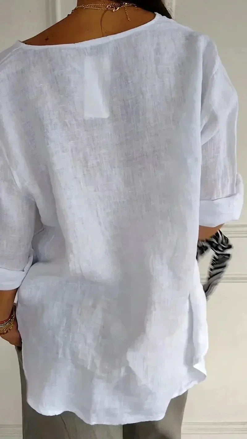Aiah Blouse | Elegante Casual losse Damesblouse