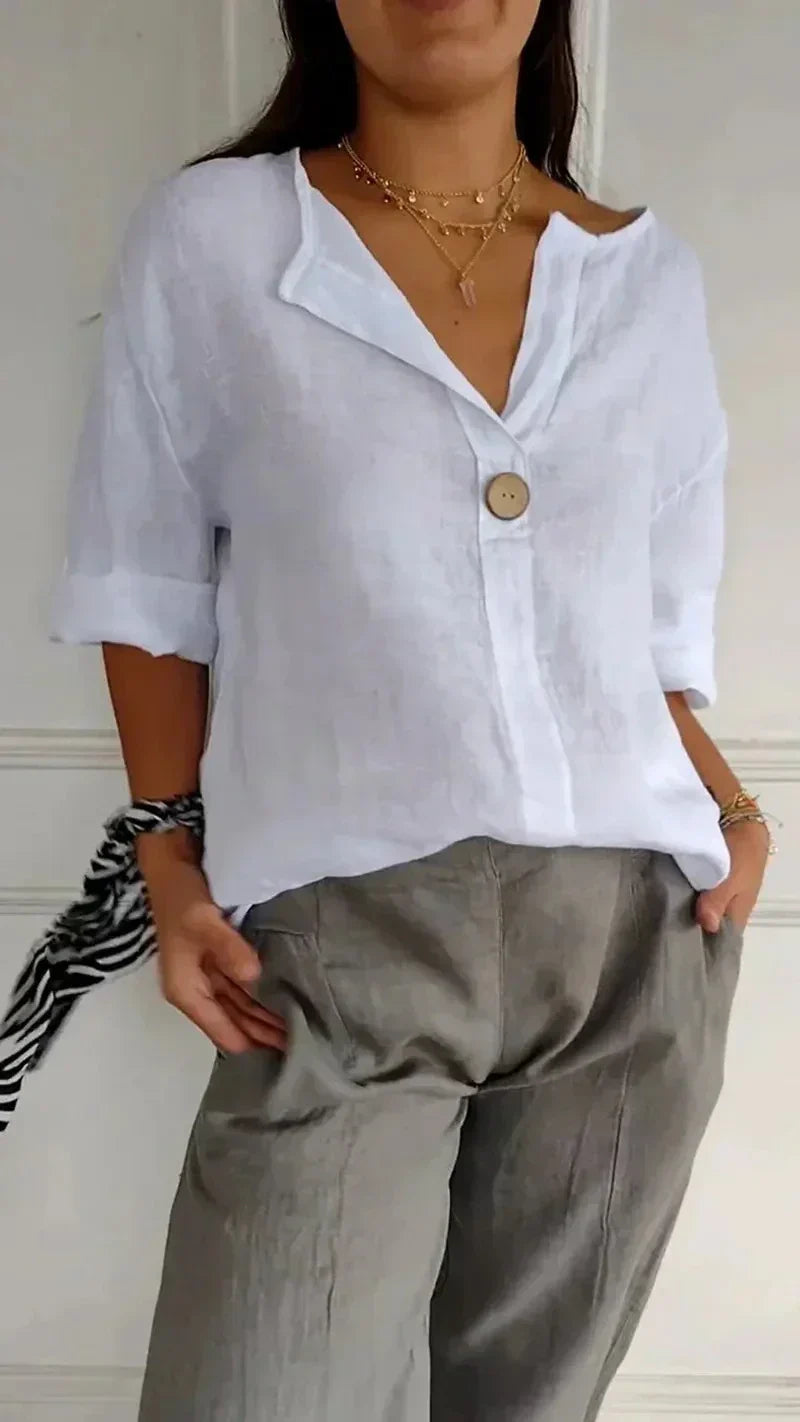Aiah Blouse | Elegante Casual losse Damesblouse