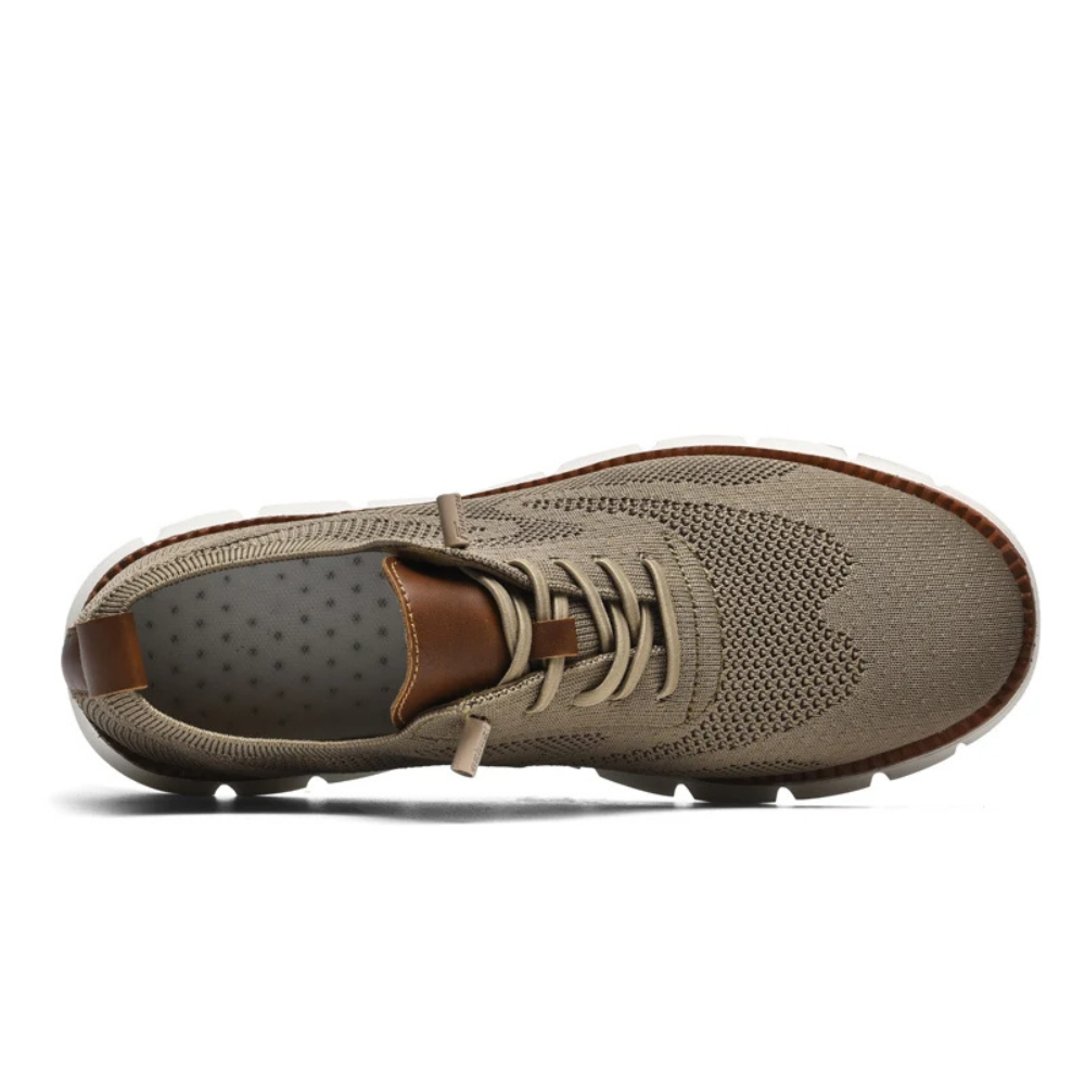 Alessio Herenschoenen | Orthopedische Brede Schoenen met Gebreid Design en Ergonomische Steun