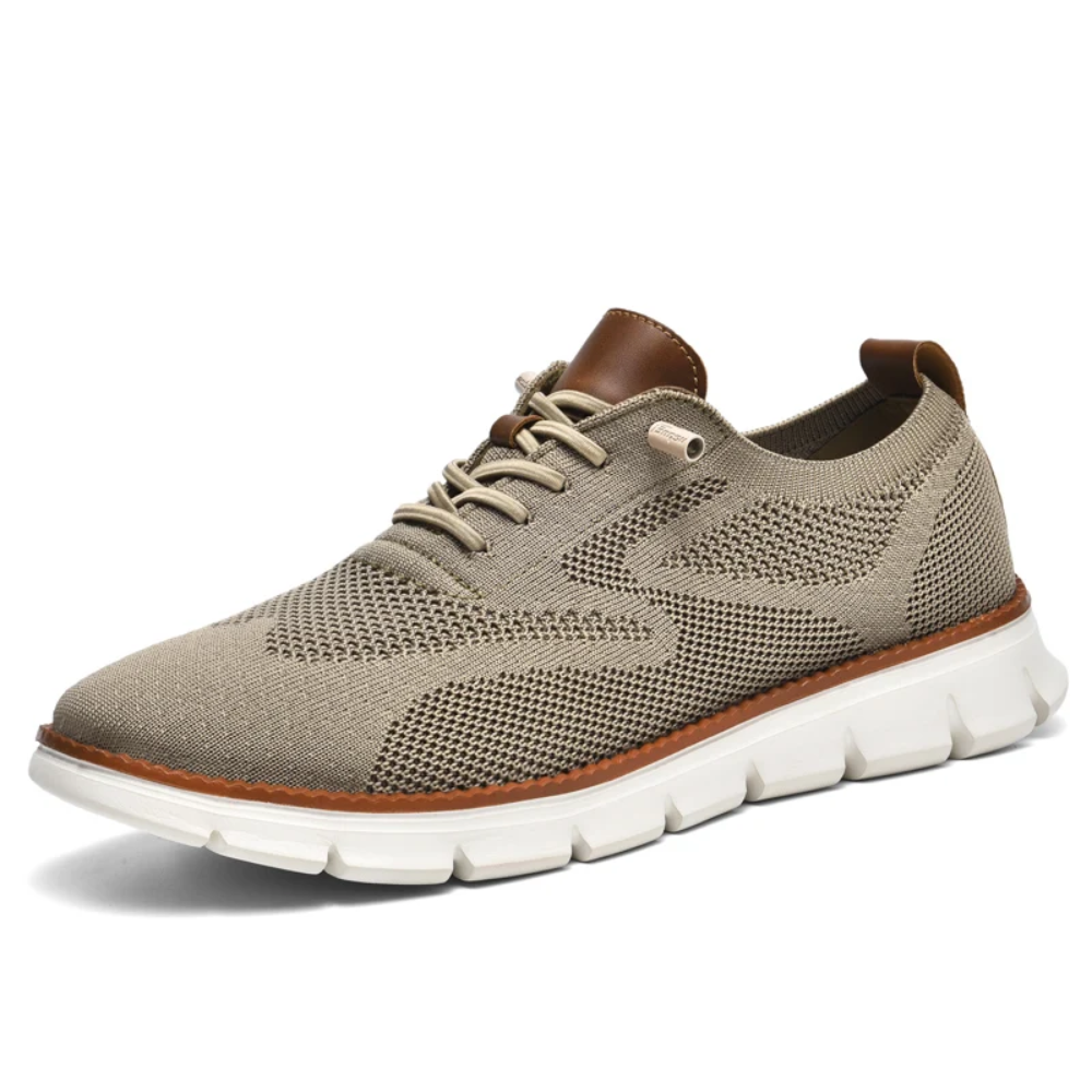 Alessio Herenschoenen | Orthopedische Brede Schoenen met Gebreid Design en Ergonomische Steun