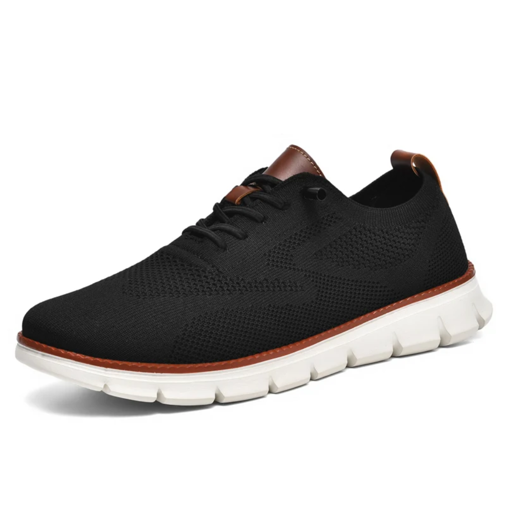 Alessio Herenschoenen | Orthopedische Brede Schoenen met Gebreid Design en Ergonomische Steun