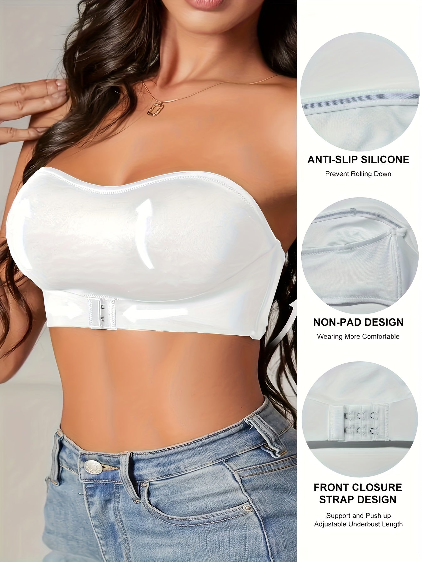 Elena Bandeau BH | Sportieve Naadloze Dames BH met Antislipband en Comfortabele Pasvorm