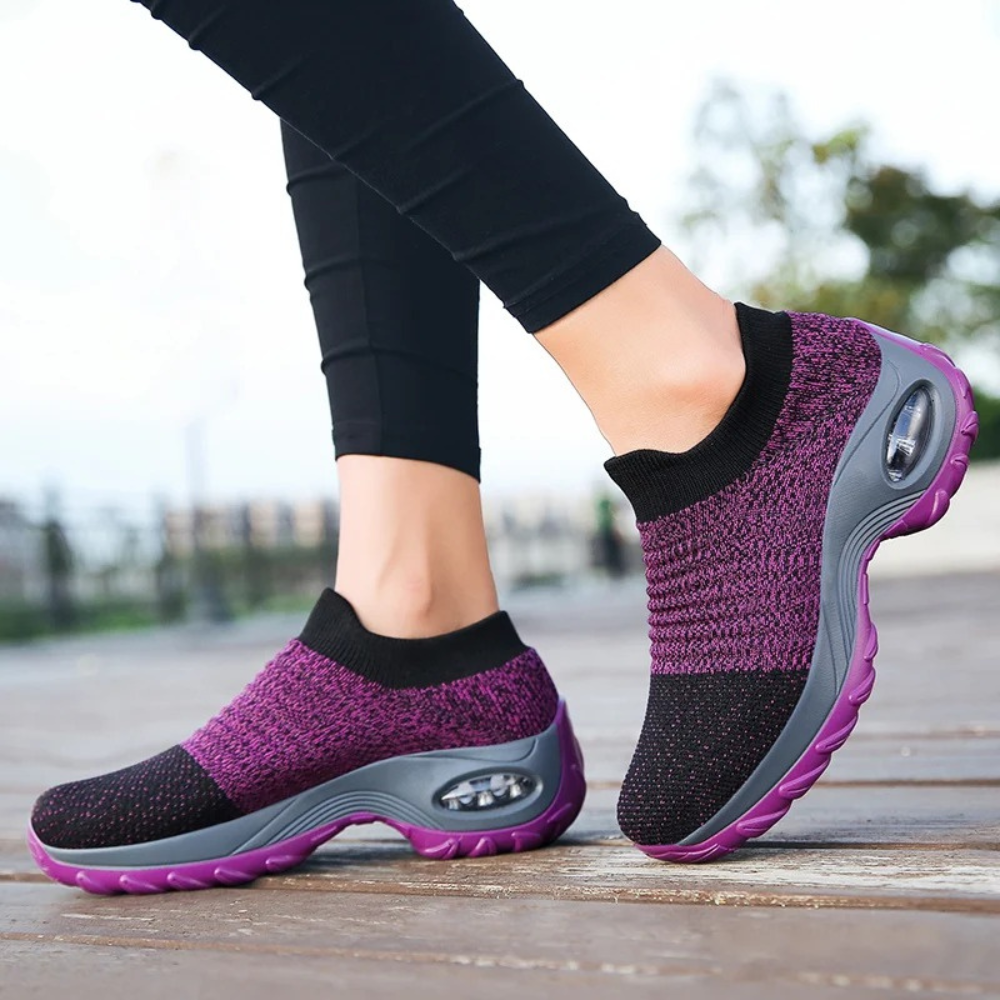OrthoAir Schoenen | Orthopedische Dames Wandelschoenen met Voetboogsteun en Brede Pasvorm