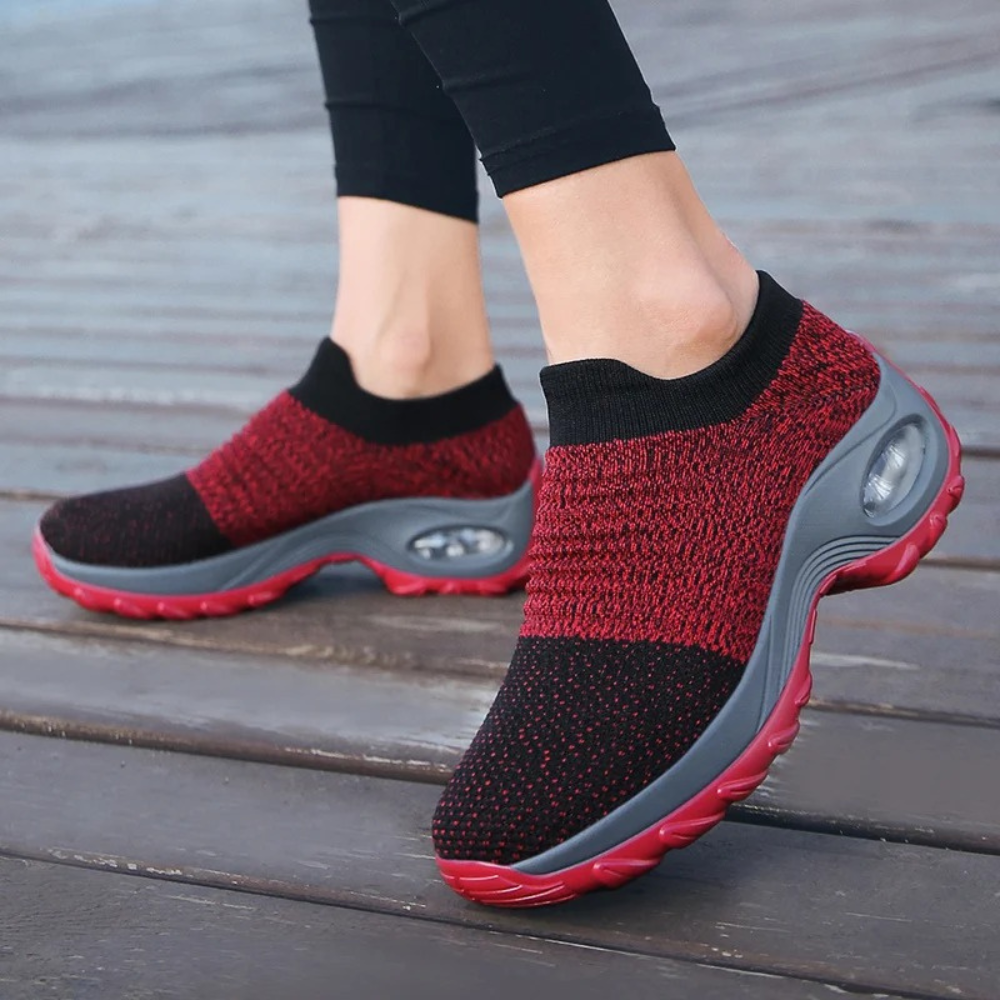 OrthoAir Schoenen | Orthopedische Dames Wandelschoenen met Voetboogsteun en Brede Pasvorm