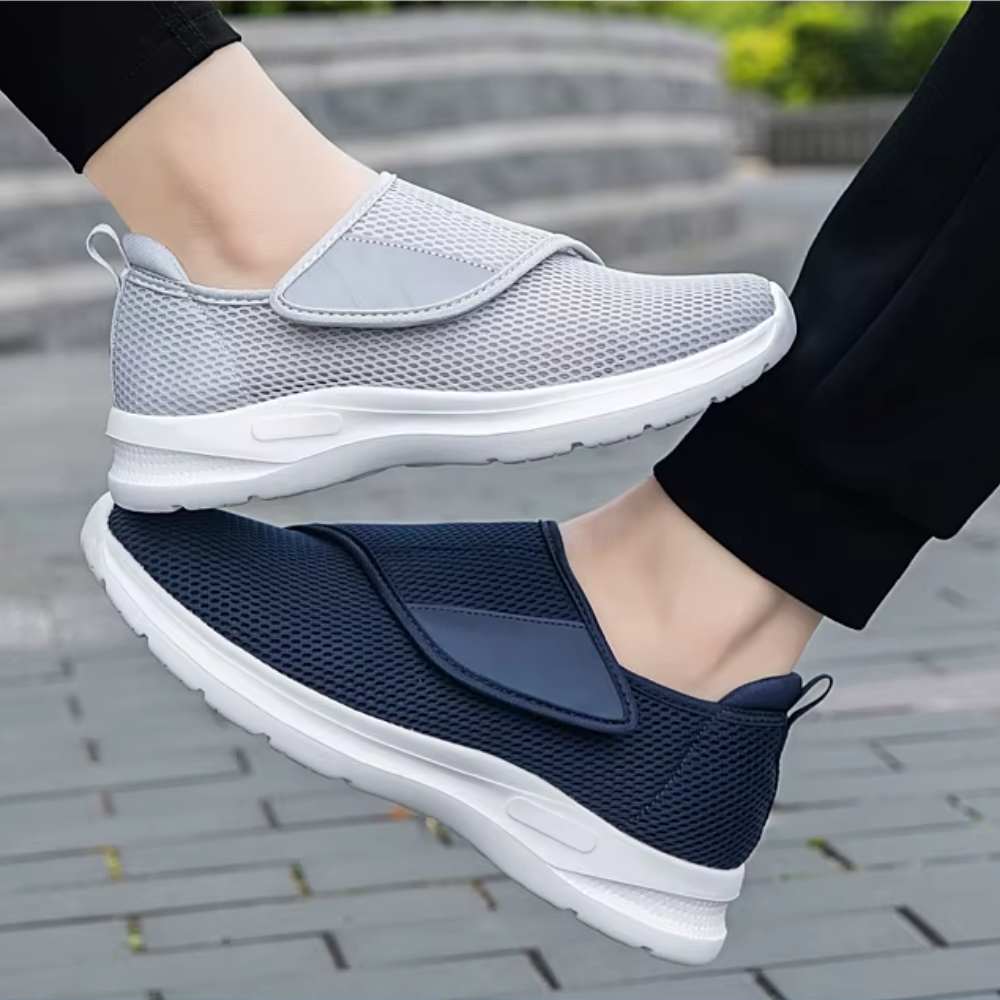 Raffaela Schoenen | Orthopedische Klittenbandschoenen met Mesh en Brede Pasvorm