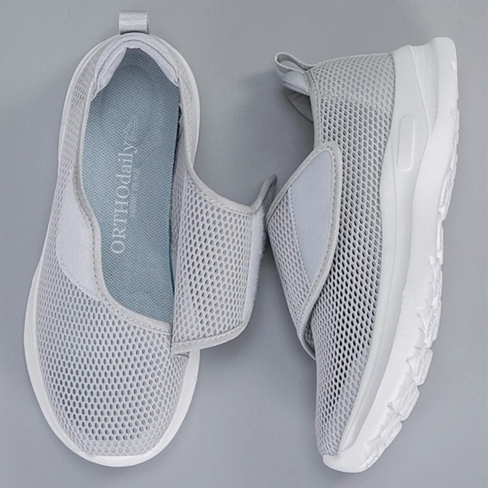 Raffaela Schoenen | Orthopedische Klittenbandschoenen met Mesh en Brede Pasvorm