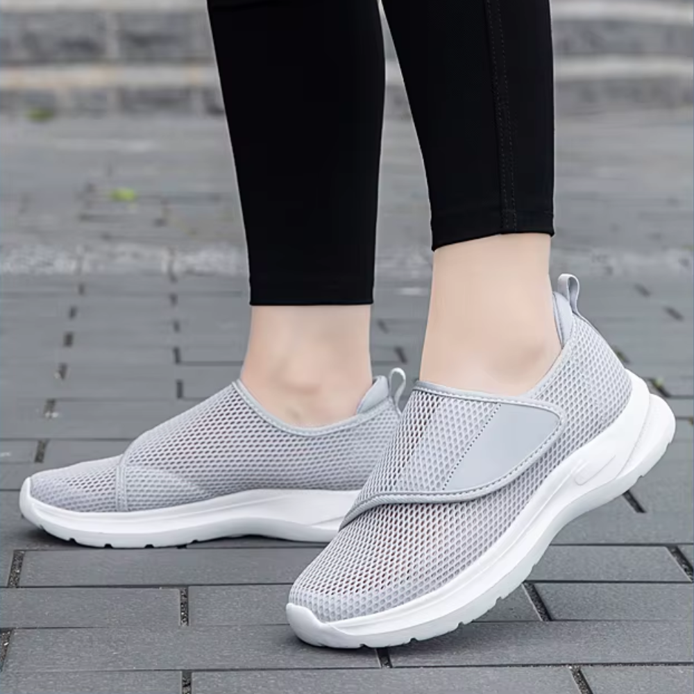 Raffaela Schoenen | Orthopedische Klittenbandschoenen met Mesh en Brede Pasvorm