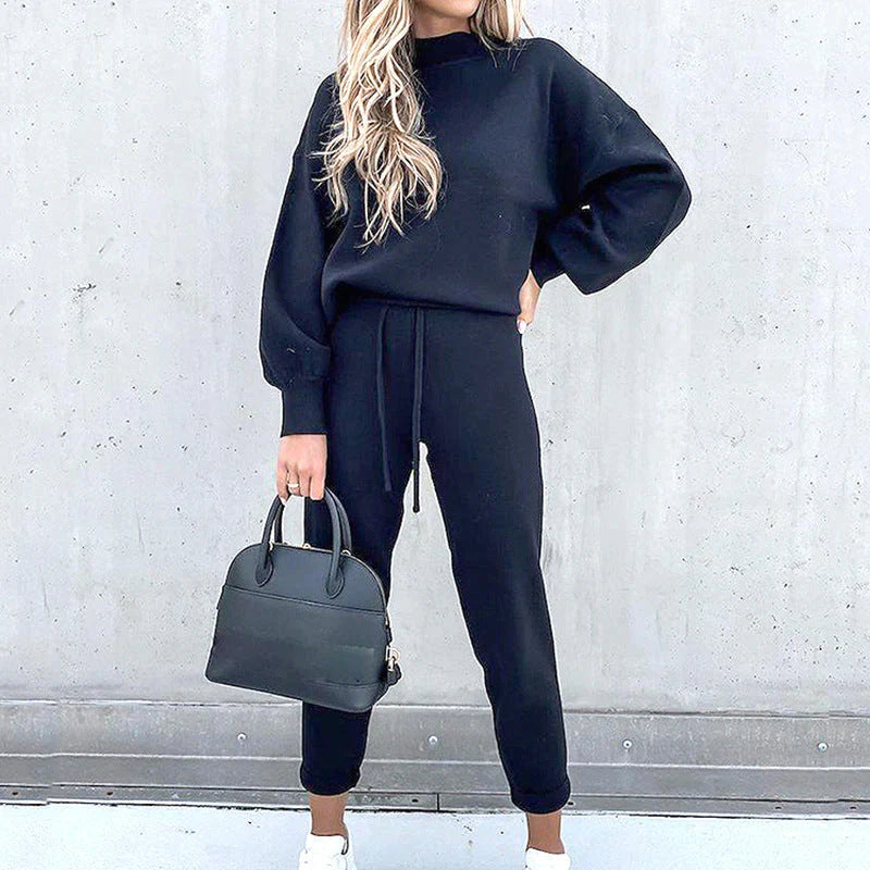 Abby Comfy Set | Tweedelige Loungewear Set met Hoge Taille en Zachte Trui