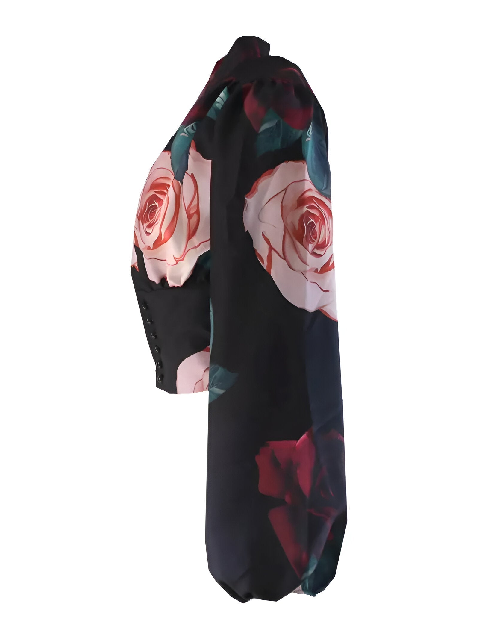 Bloom Blouse | Elegante Blouse met Bloemenprint, Diepe V-Hals en Getailleerd Silhouet