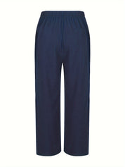 Marco Linnen Broek | Luchtige heren linnen broek met elastische tailleband