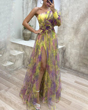 Ariane™ Jurk | Asymmetrische Avondjurk met Gedurfde Snit en Glamoureuze Uitstraling