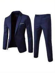 Marco Pak | 2-Delig Herenpak met Klassieke Blazer en Pantalon