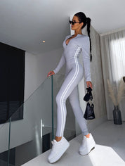 Amira Jumpsuit | Mooi aangesloten Jumpsuit met lange Mouwen