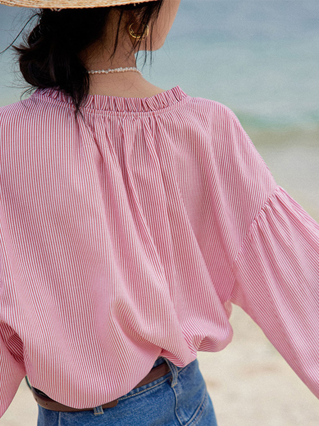 April Top | Klassieke Gestreepte Dames Top met Ronde Hals en Comfortabele Pasvorm