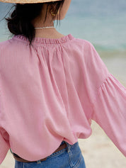 April Top | Klassieke Gestreepte Dames Top met Ronde Hals en Comfortabele Pasvorm